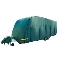 Caravan Cover Up To Approx. 4.1-5m (14-17′). Premium Green 4-Ply Green