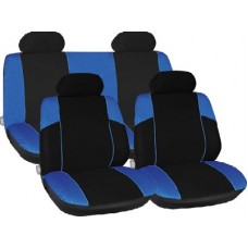 Racing Style Full Seat Cover Set in Blue