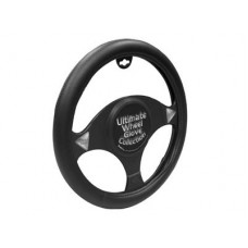 Black - White Stitching Steering Wheel Glove
